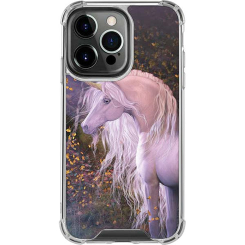 Autumn Glow Unicorn by Laurie Prindle iPhone 15 Pro Clear Case